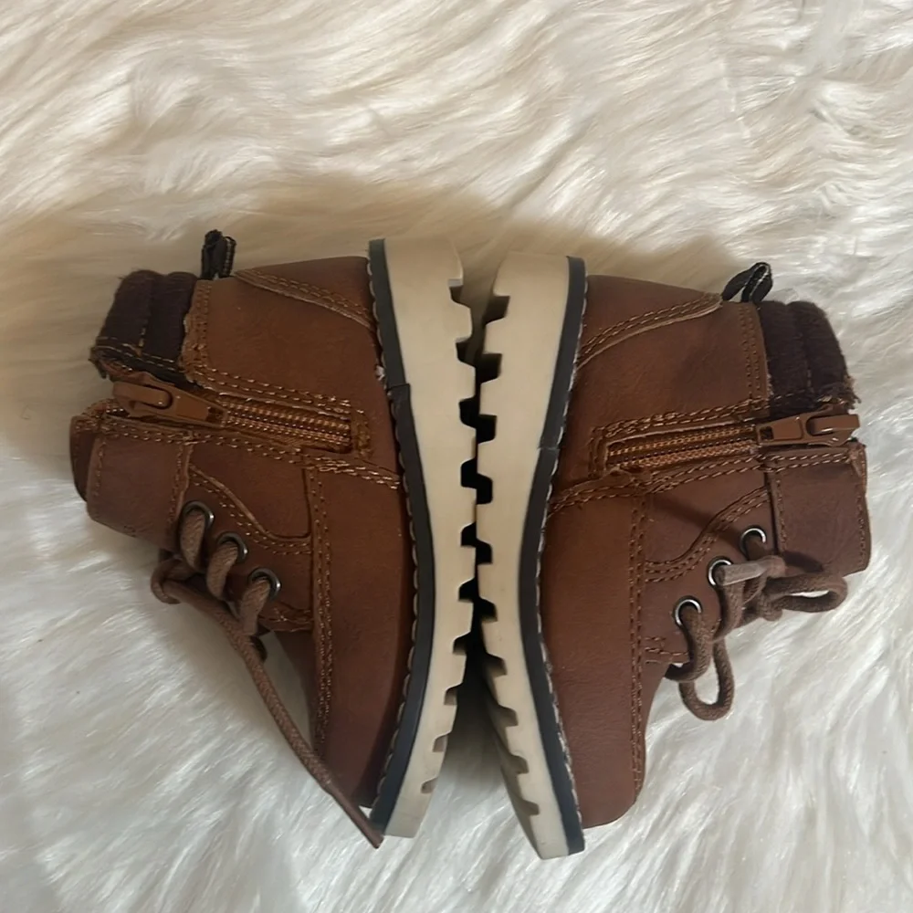 London Fog Brown Toddler Lace Boots